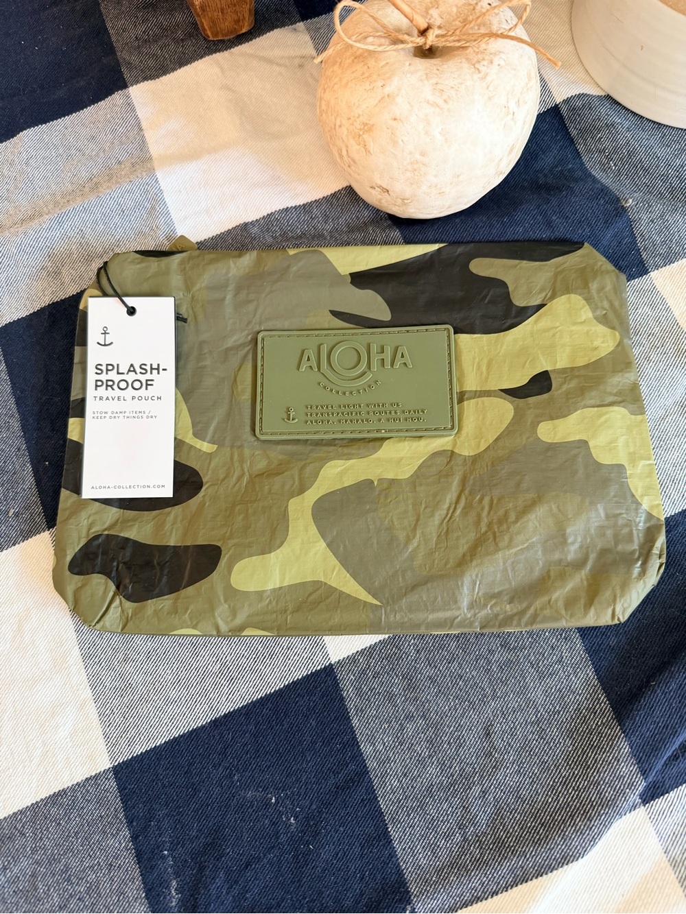 ALOHA Collection Camo Travel Pouch - Olive & Dark Green